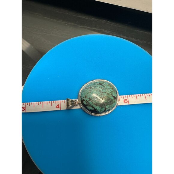 VTG Sterling Silver and Turquoise Pendant 10 grams - Picture 4 of 5